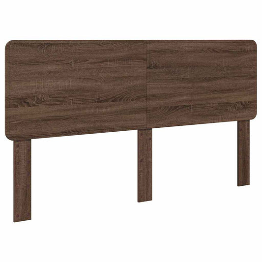 vidaXL Κεφαλάρι με κεφαλάρι Καφέ δρυς 180 cm Επεξεργασμένο ξύλο
