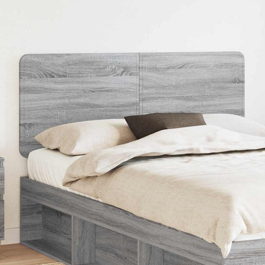 vidaXL Κεφαλάρι με κεφαλάρι Γκρίζο Σονομα 160 cm Επεξεργασμένο ξύλο