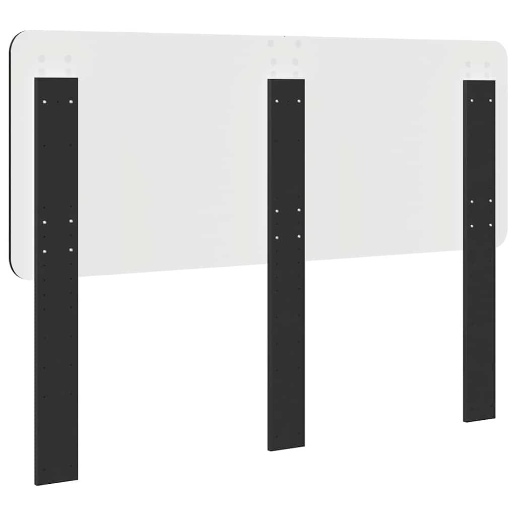 vidaXL Κεφαλάρι με κεφαλάρι Μαύρη Οξυά 150 cm Επεξεργασμένο ξύλο