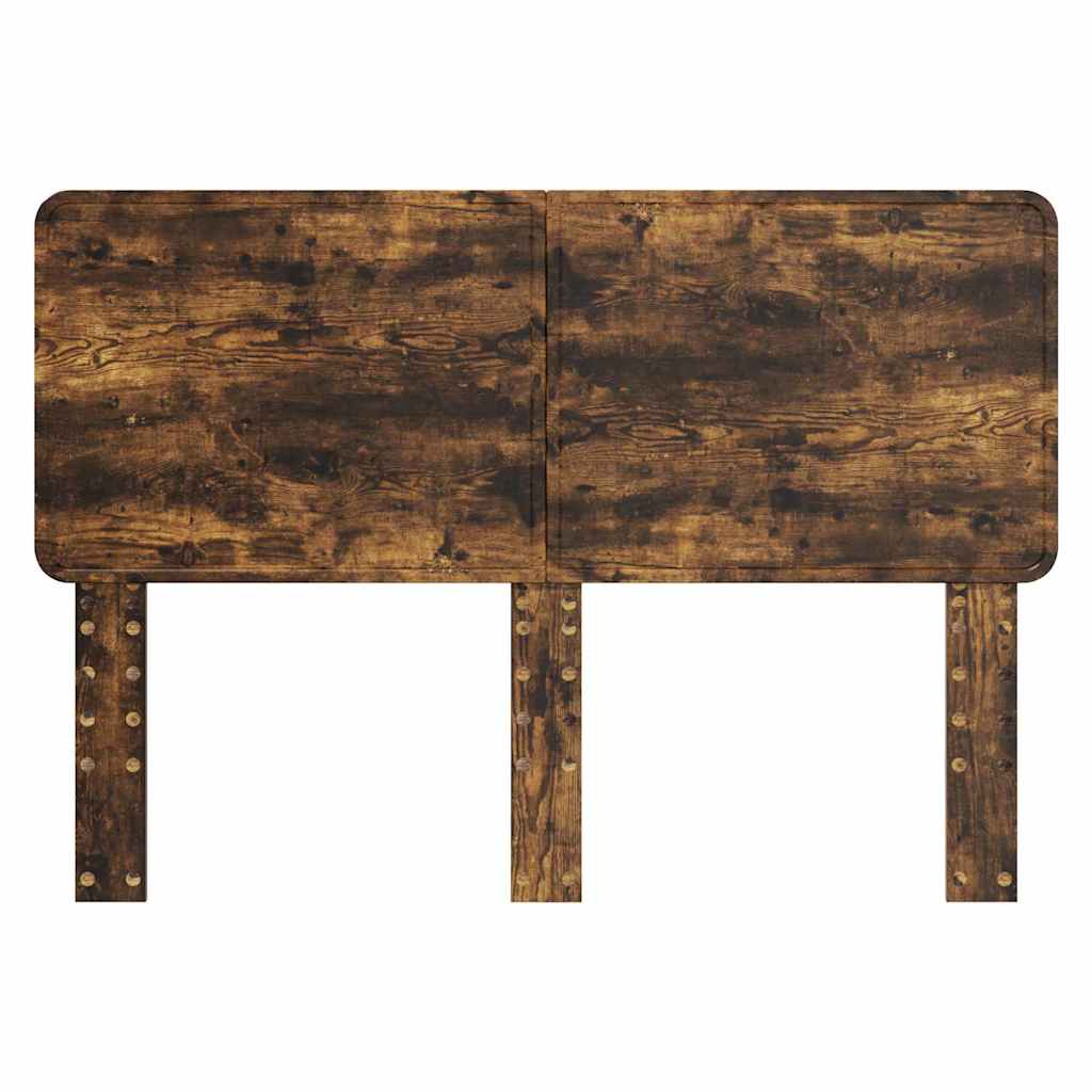 vidaXL Κεφαλάρι με κεφαλάρι Καπνιστό Δρύς 150 cm Επεξεργασμένο ξύλο