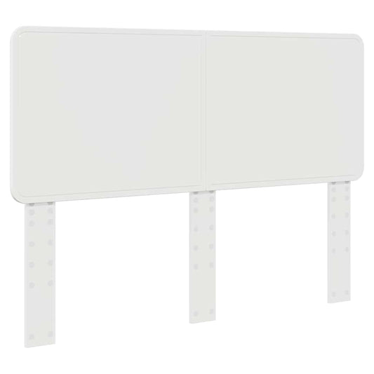 vidaXL Κεφαλάρι με κεφαλάρι Λαμπερό Λευκό 140 cm Επεξεργασμένο ξύλο