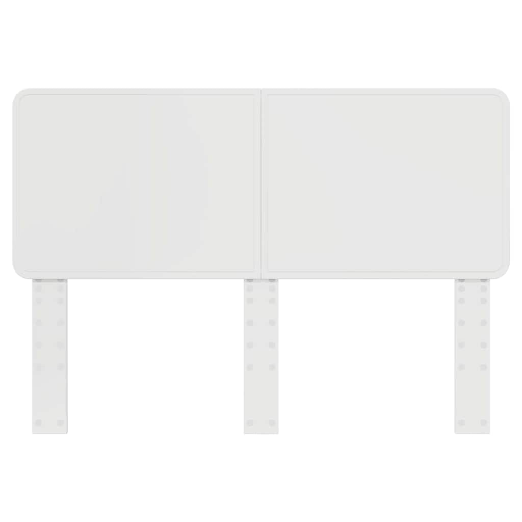 vidaXL Κεφαλάρι με κεφαλάρι Λαμπερό Λευκό 140 cm Επεξεργασμένο ξύλο