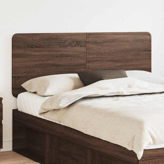 vidaXL Κεφαλάρι με κεφαλάρι Καφέ δρυς 140 cm Επεξεργασμένο ξύλο