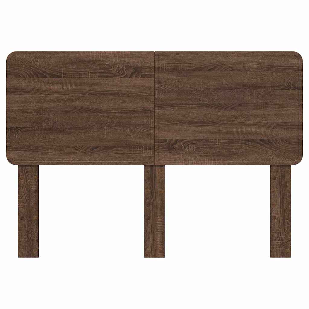 vidaXL Κεφαλάρι με κεφαλάρι Καφέ δρυς 140 cm Επεξεργασμένο ξύλο