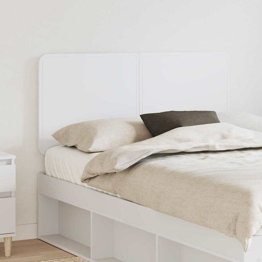 vidaXL Κεφαλάρι με κεφαλάρι Λευκό 135 cm Επεξεργασμένο ξύλο