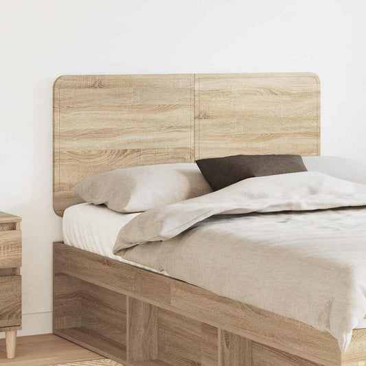vidaXL Κεφαλάρι με κεφαλάρι Δρύς Sonoma 135 cm Επεξεργασμένο ξύλο