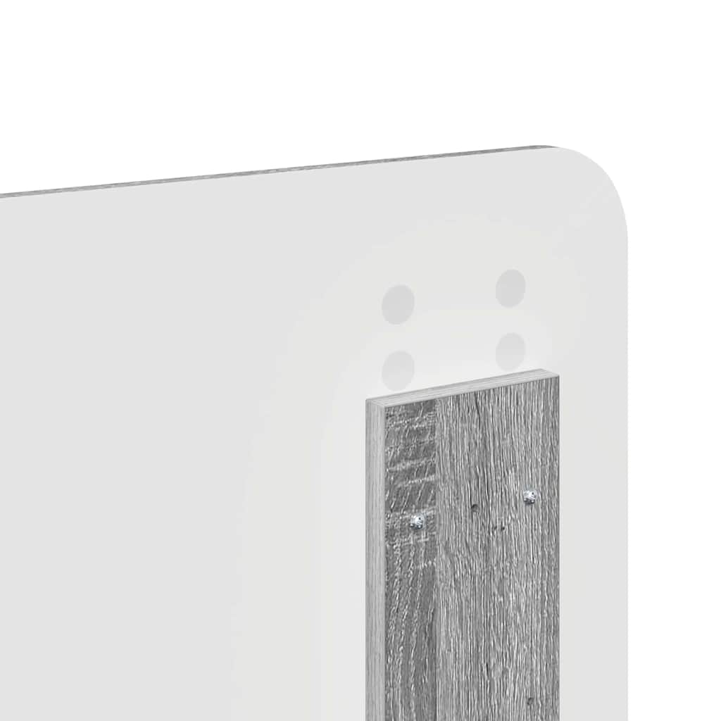 vidaXL Κεφαλάρι με κεφαλάρι Γκρίζο Σονομα 135 cm Επεξεργασμένο ξύλο