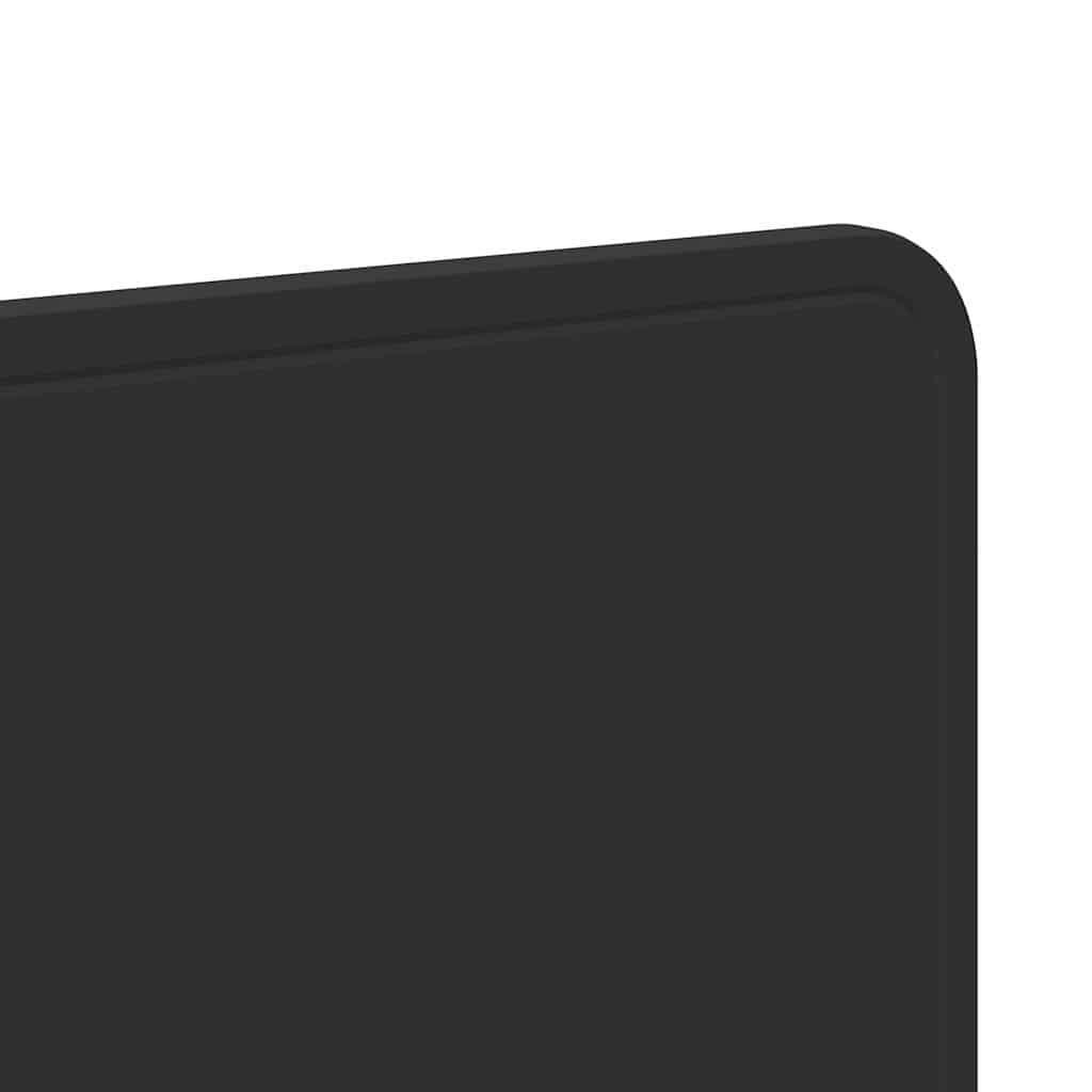 vidaXL Κεφαλάρι με κεφαλάρι Μαύρη Οξυά 120 cm Επεξεργασμένο ξύλο