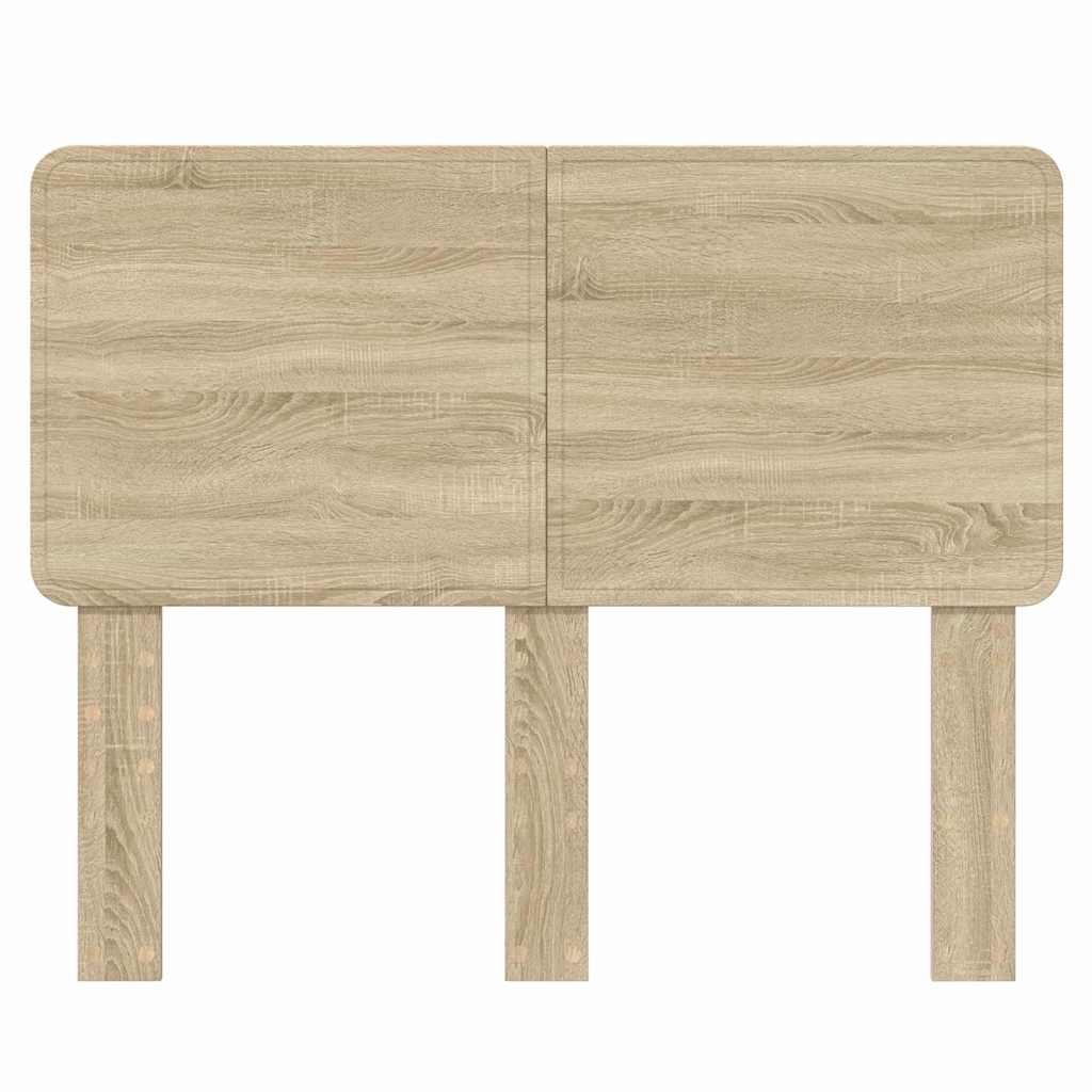 vidaXL Κεφαλάρι με κεφαλάρι Δρύς Sonoma 120 cm Επεξεργασμένο ξύλο