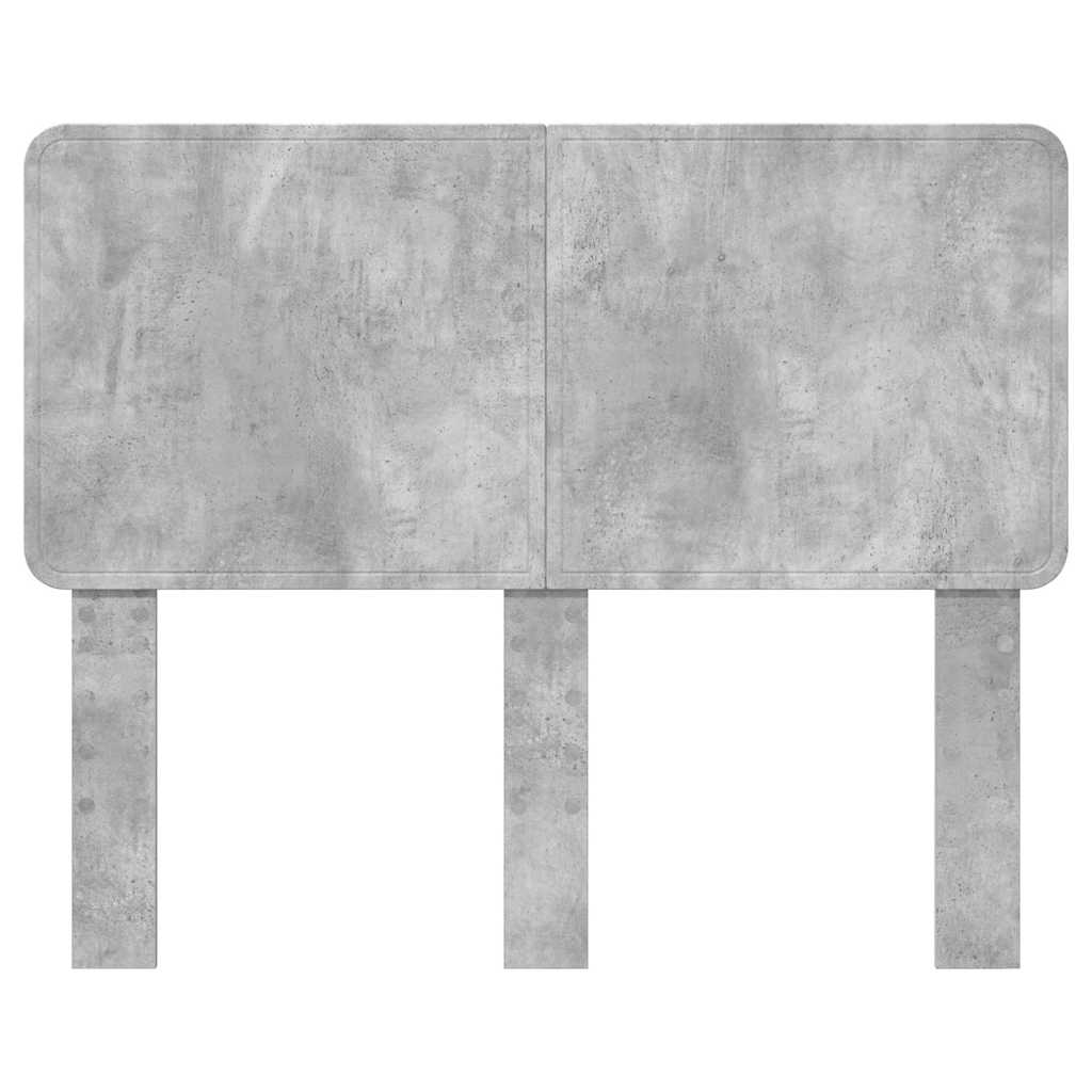 vidaXL Κεφαλάρι με κεφαλάρι Σκυρόδεμα Γκρι 120 cm Επεξεργασμένο ξύλο