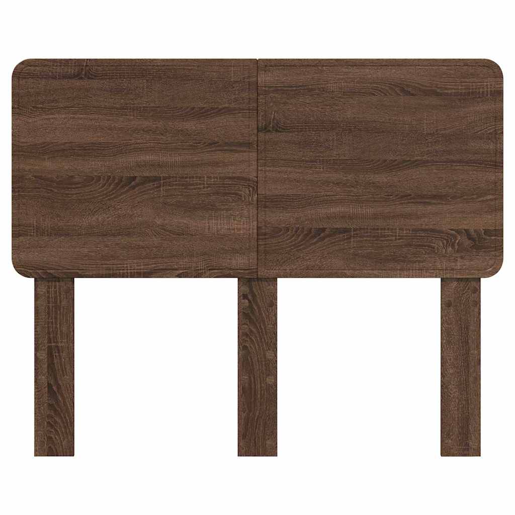 vidaXL Κεφαλάρι με κεφαλάρι Καφέ δρυς 120 cm Επεξεργασμένο ξύλο