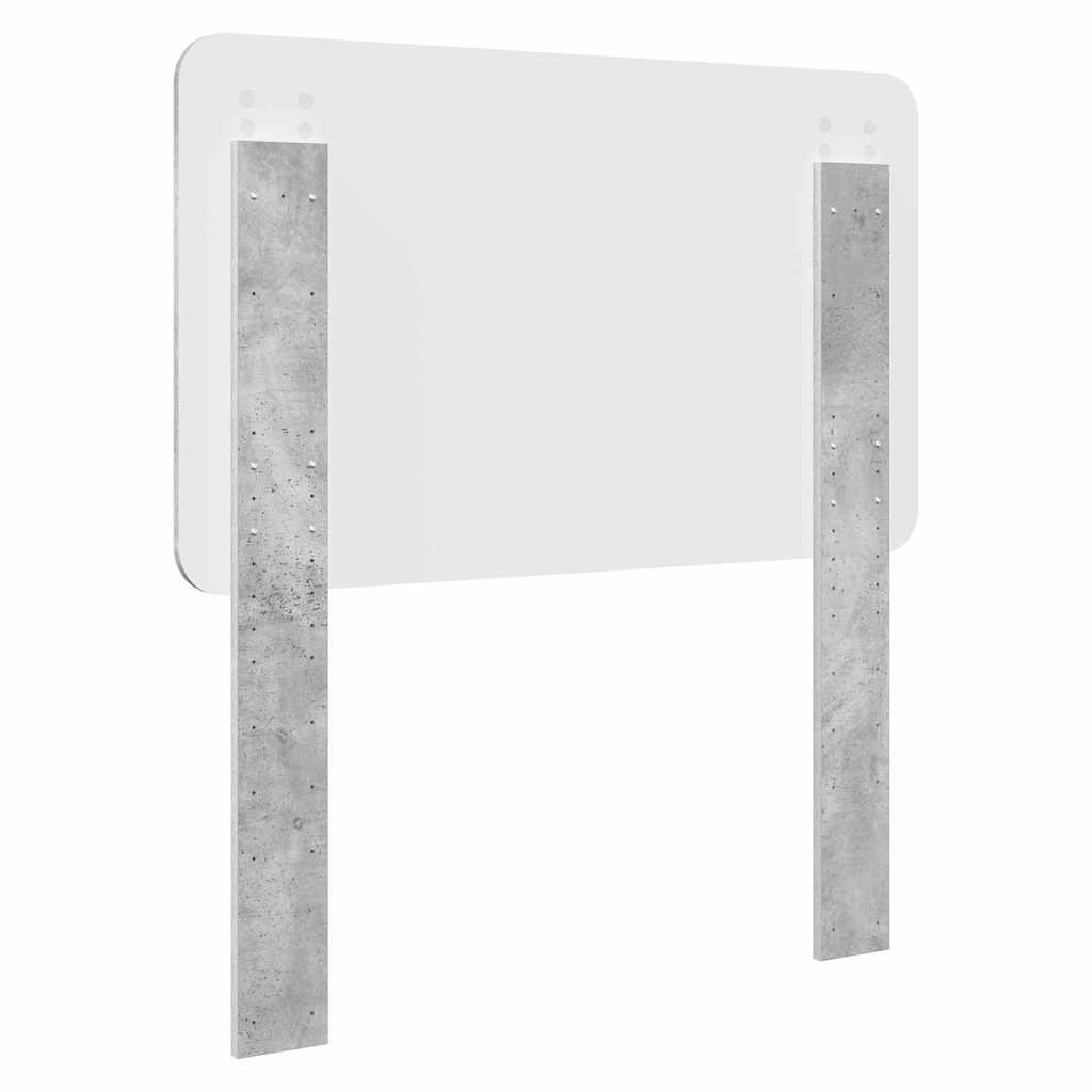 vidaXL Κεφαλάρι με κεφαλάρι Σκυρόδεμα Γκρι 100 cm Επεξεργασμένο ξύλο