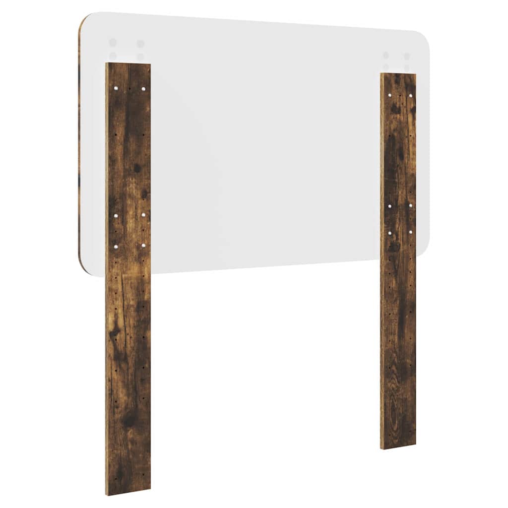 vidaXL Κεφαλάρι με κεφαλάρι Καπνιστό Δρύς 100 cm Επεξεργασμένο ξύλο