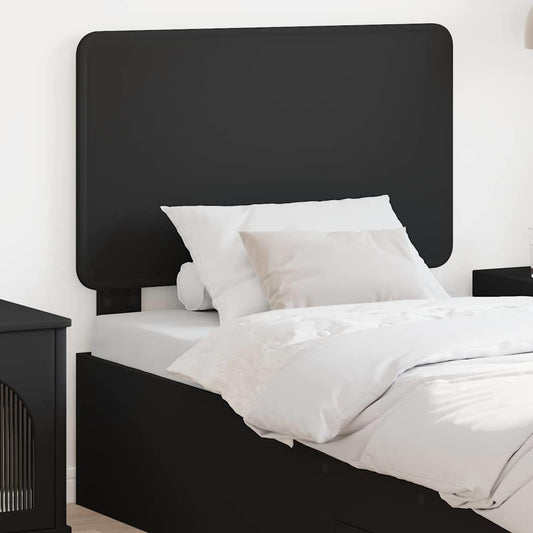 vidaXL Κεφαλάρι με κεφαλάρι Μαύρη Οξυά 90 cm Επεξεργασμένο ξύλο