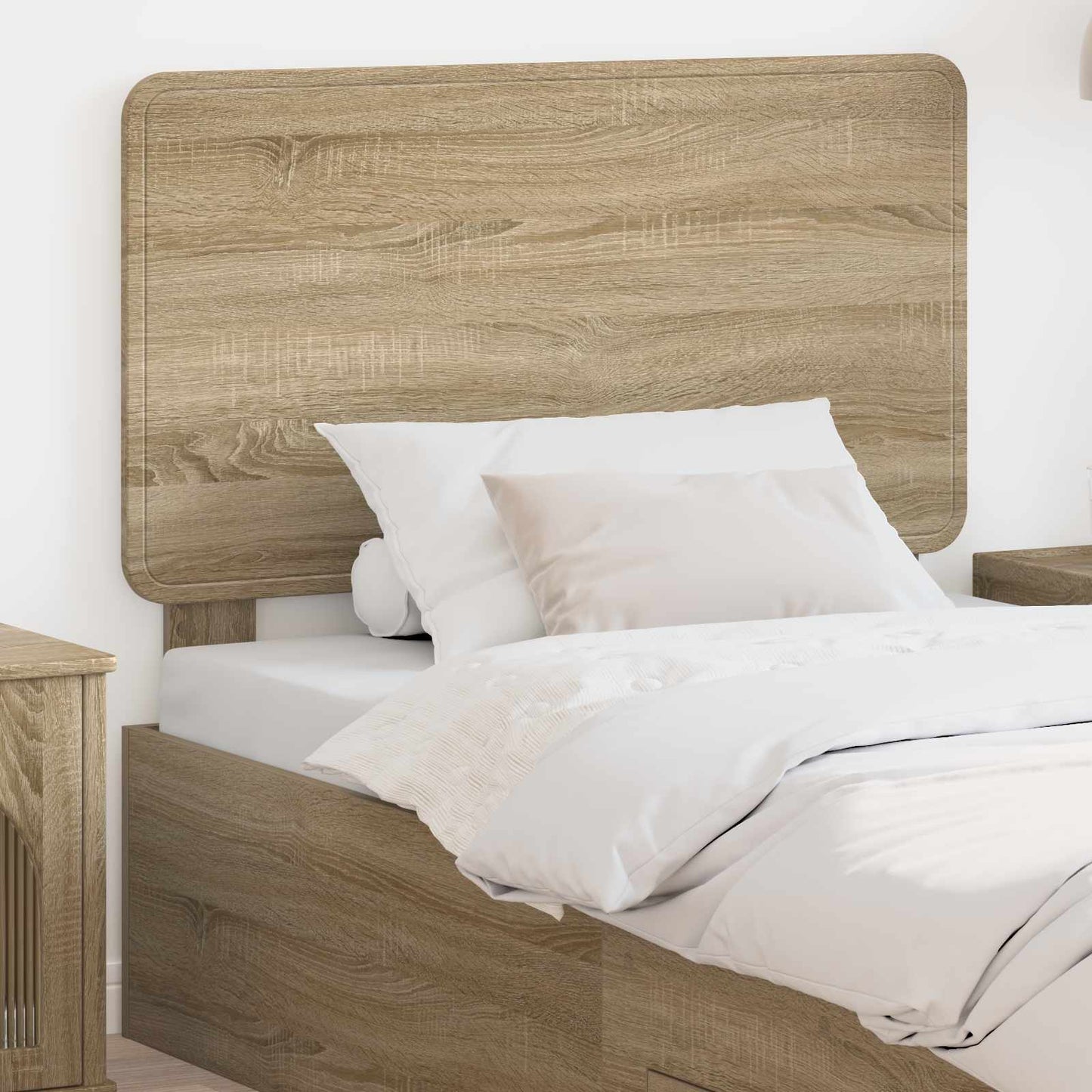 vidaXL Κεφαλάρι με κεφαλάρι Δρύς Sonoma 90 cm Επεξεργασμένο ξύλο