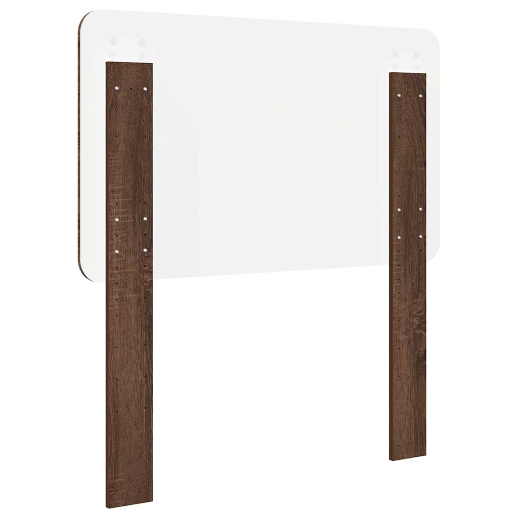 vidaXL Κεφαλάρι με κεφαλάρι Καφέ δρυς 90 cm Επεξεργασμένο ξύλο