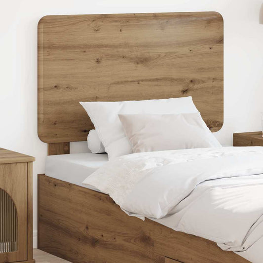 vidaXL Κεφαλάρι με κεφαλάρι Artisan Oak 90 cm Επεξεργασμένο ξύλο