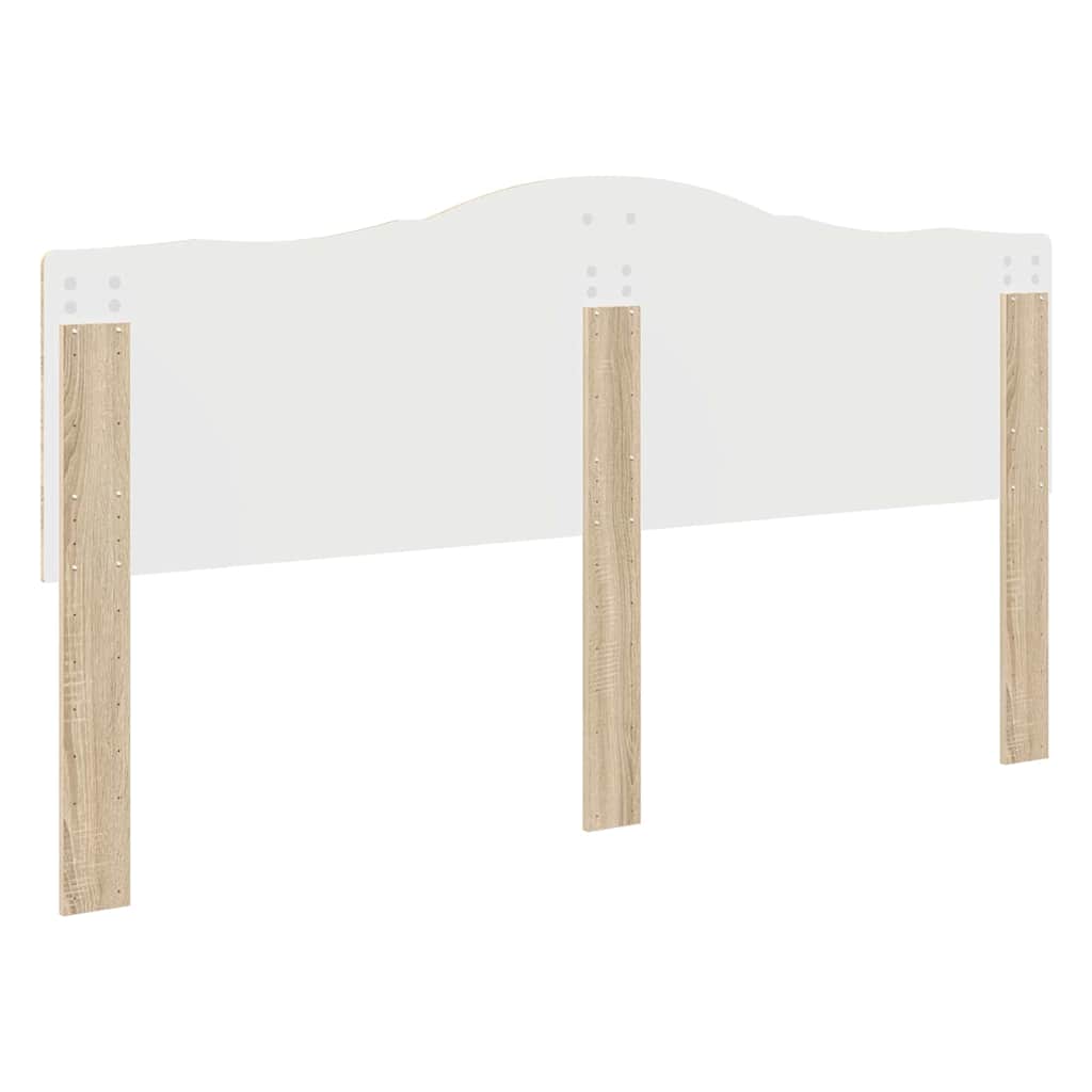 vidaXL Κεφαλάρι με κεφαλάρι Δρύς Sonoma 200 cm Επεξεργασμένο ξύλο