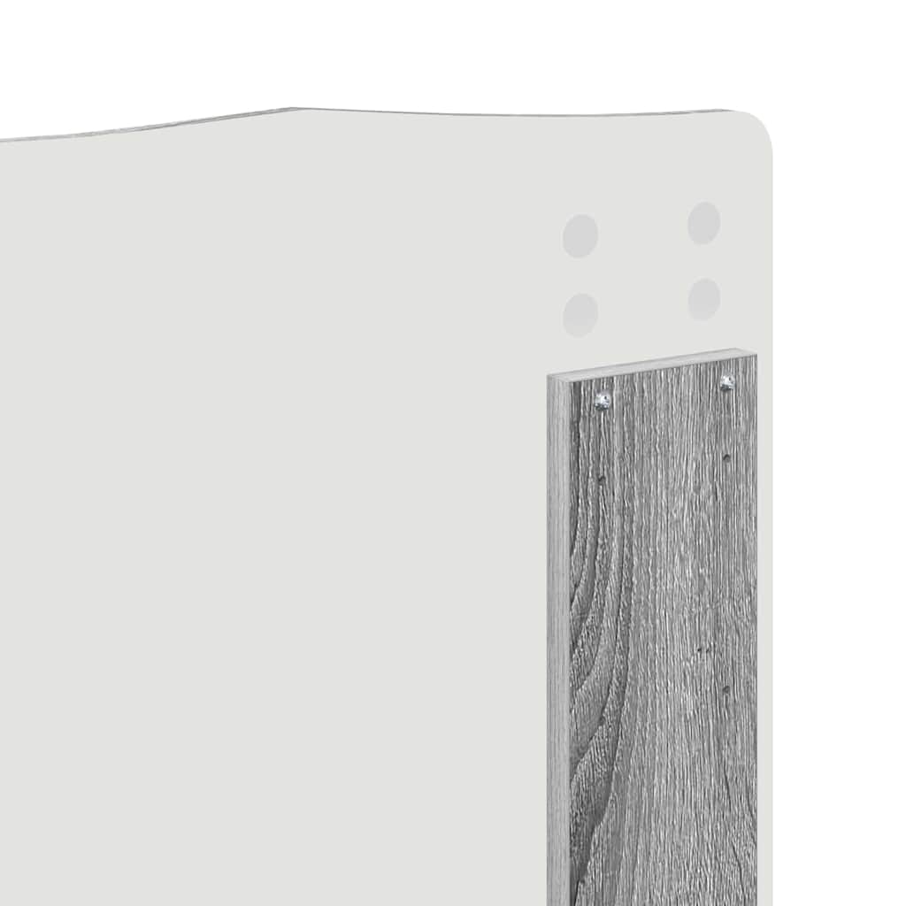vidaXL Κεφαλάρι με κεφαλάρι Γκρίζο Σονομα 200 cm Επεξεργασμένο ξύλο