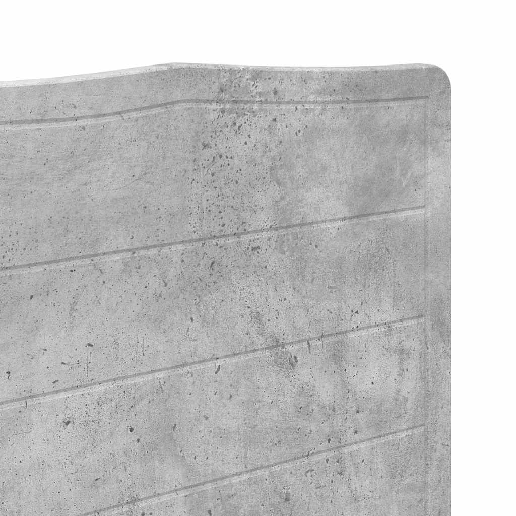 vidaXL Κεφαλάρι με κεφαλάρι Σκυρόδεμα Γκρι 180 cm Επεξεργασμένο ξύλο