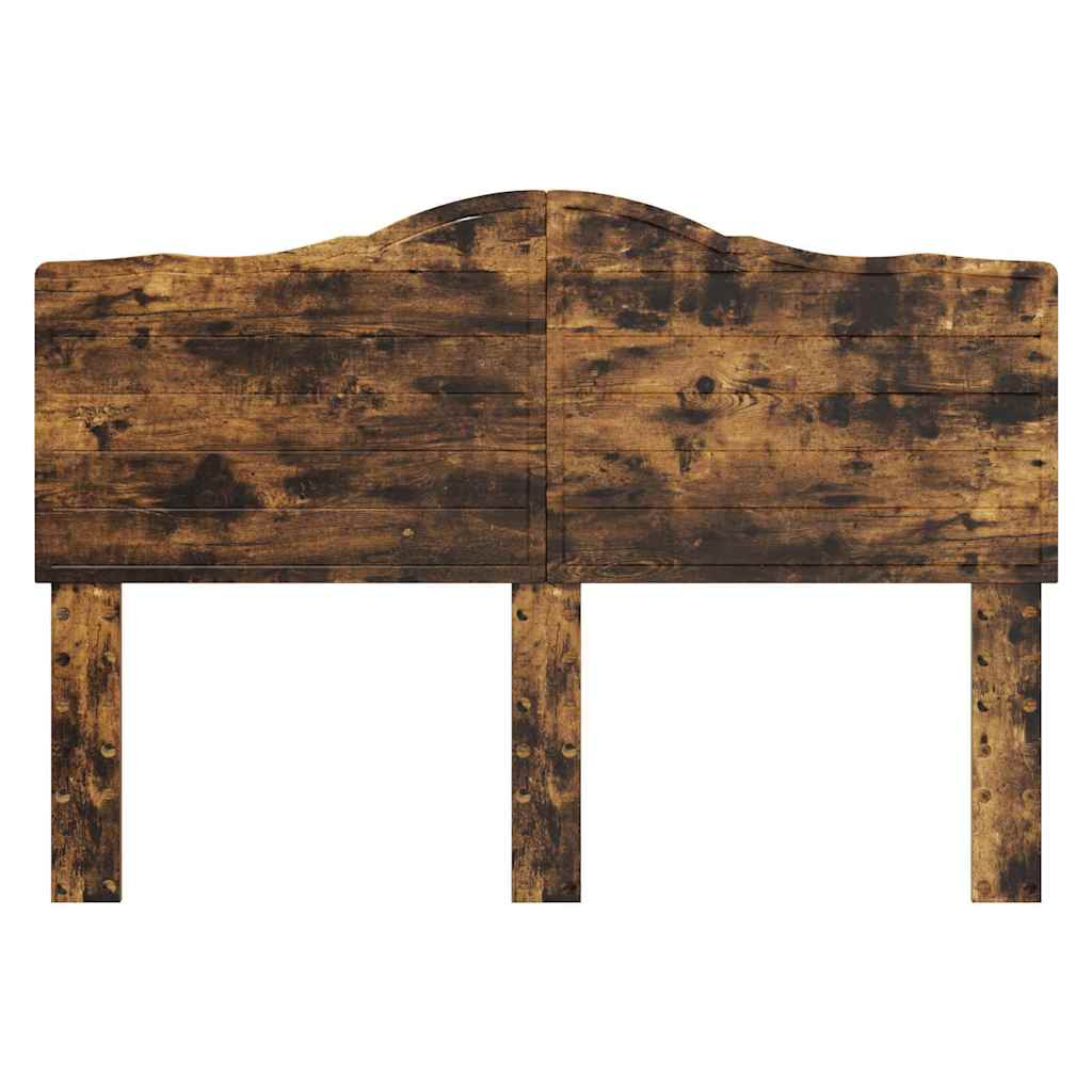 vidaXL Κεφαλάρι με κεφαλάρι Καπνιστό Δρύς 150 cm Επεξεργασμένο ξύλο