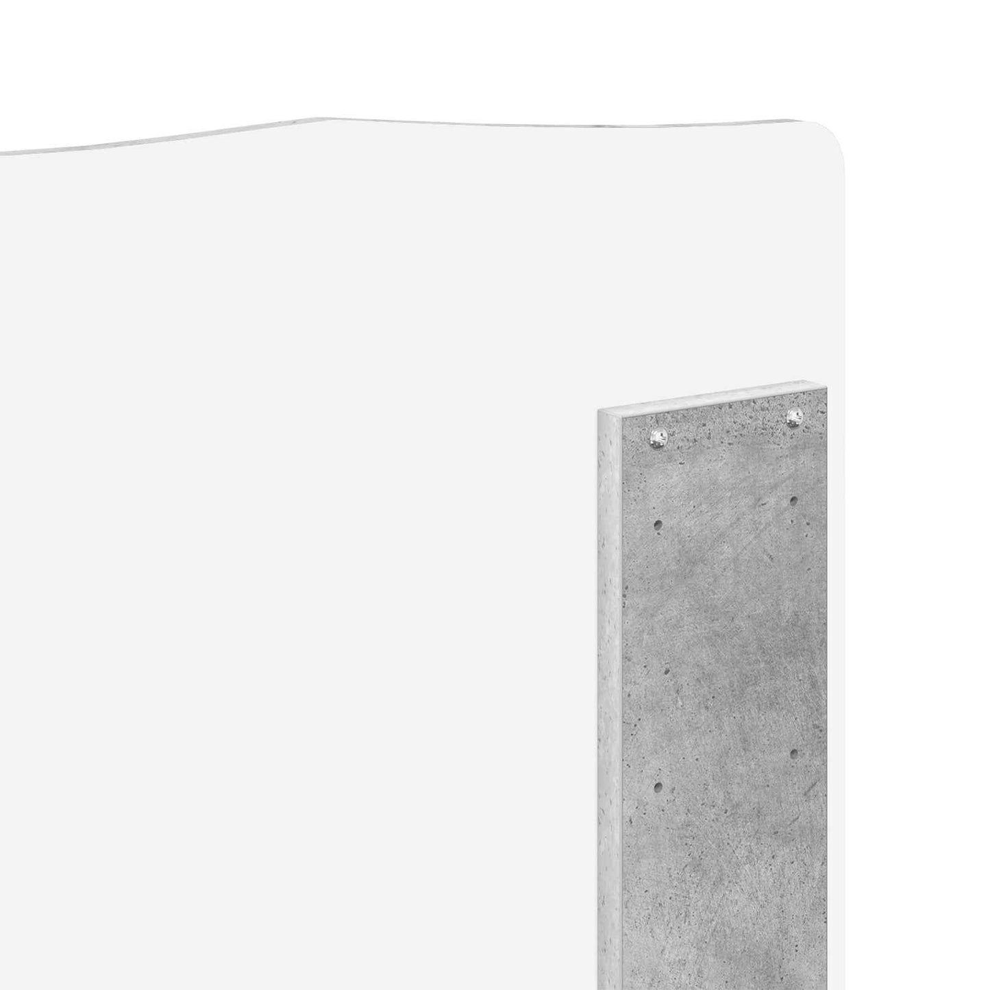 vidaXL Κεφαλάρι Σκυρόδεμα Γκρι Επεξεργασμένο ξύλο