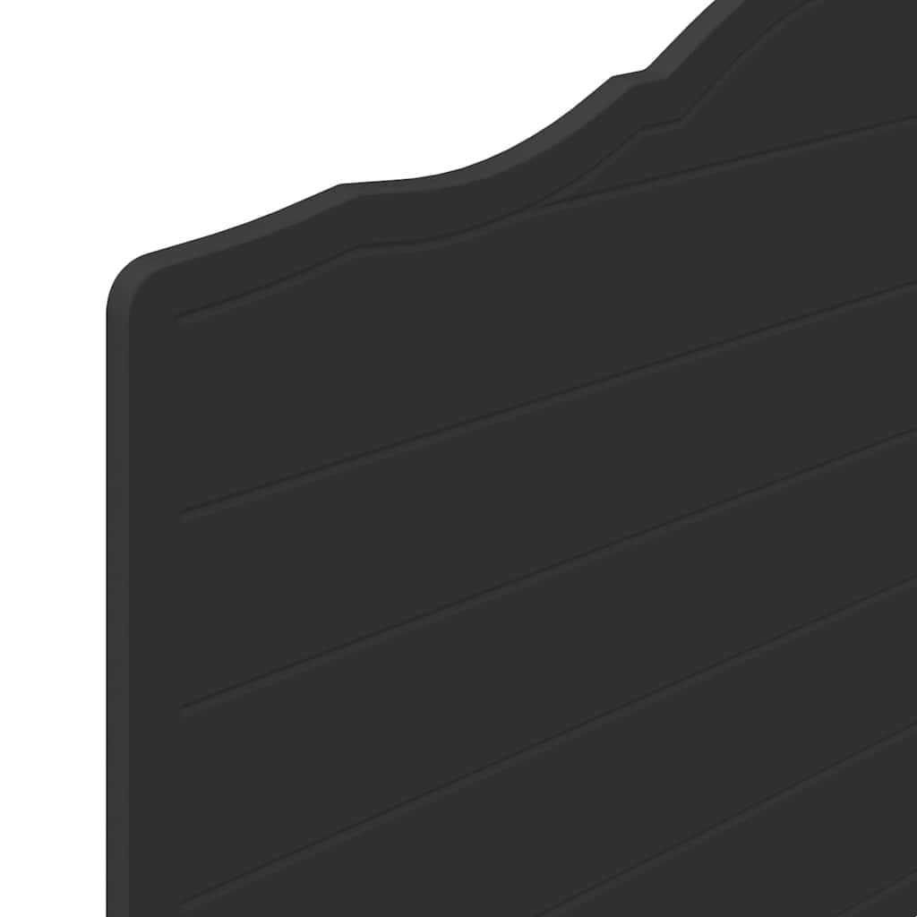 vidaXL Κεφαλάρι με κεφαλάρι Μαύρη Οξυά 100 cm Επεξεργασμένο ξύλο