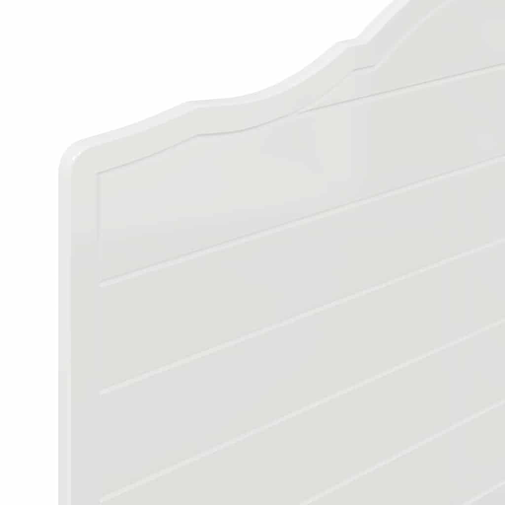 vidaXL Κεφαλάρι με κεφαλάρι Λαμπερό Λευκό 80 cm Επεξεργασμένο ξύλο
