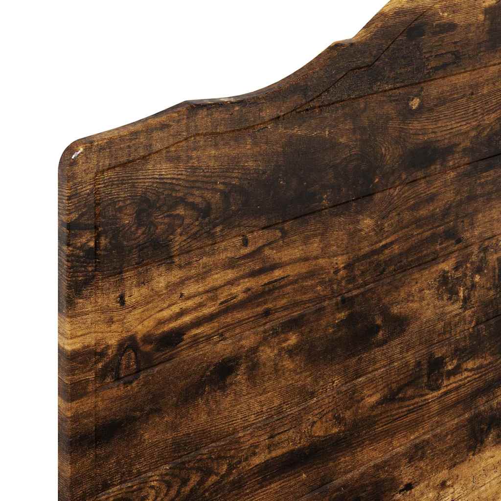 vidaXL Κεφαλάρι με κεφαλάρι Καπνιστό Δρύς 80 cm Επεξεργασμένο ξύλο