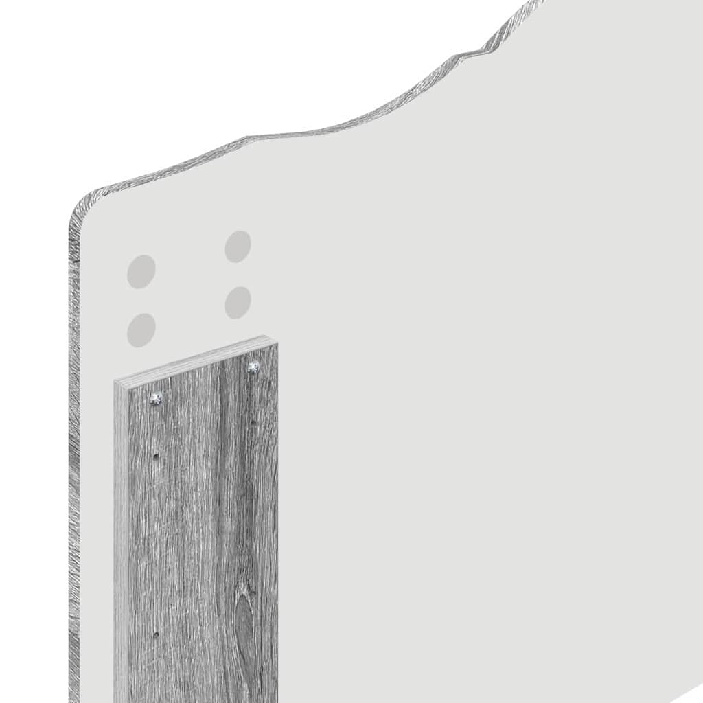 vidaXL Κεφαλάρι με κεφαλάρι Γκρίζο Σονομα 80 cm Επεξεργασμένο ξύλο