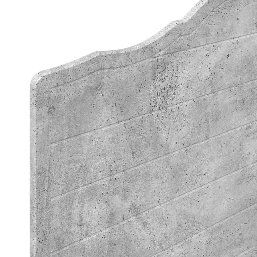 vidaXL Κεφαλάρι με κεφαλάρι Σκυρόδεμα Γκρι 75 cm Επεξεργασμένο ξύλο
