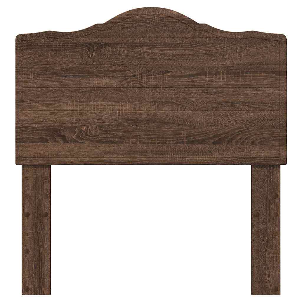 vidaXL Κεφαλάρι με κεφαλάρι Καφέ δρυς 75 cm Επεξεργασμένο ξύλο