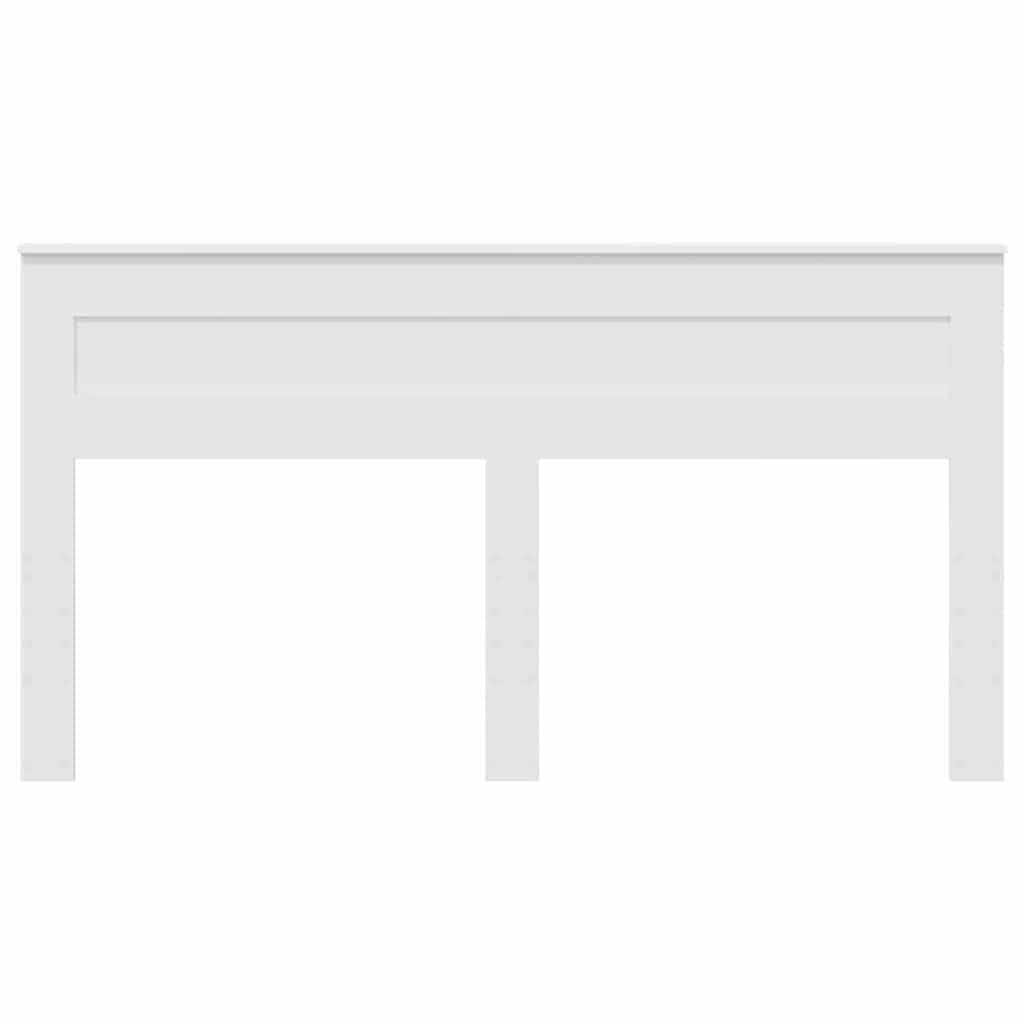 vidaXL Κεφαλάρι με κεφαλάρι Λευκό 200 cm Επεξεργασμένο ξύλο