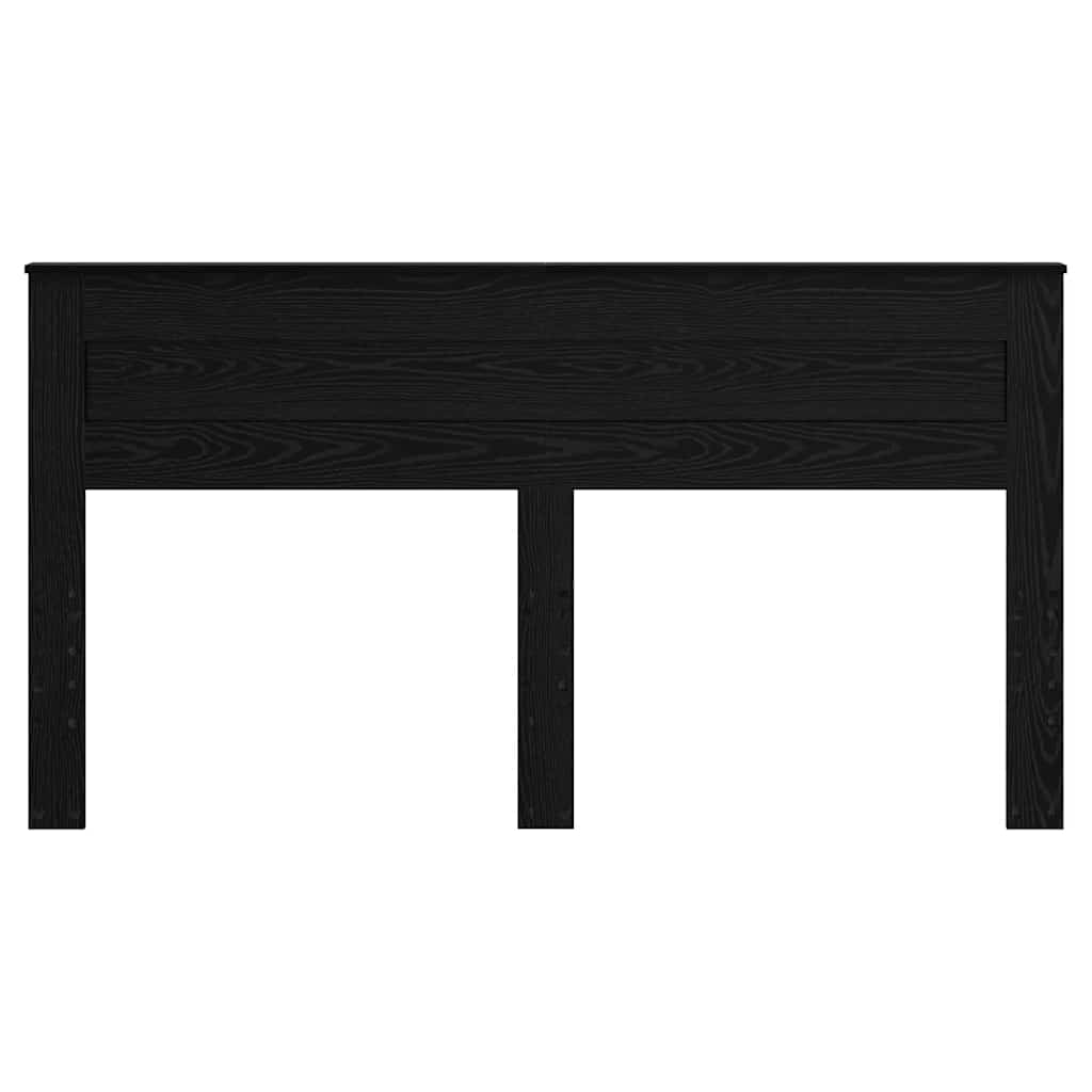 vidaXL Κεφαλάρι με κεφαλάρι Μαύρη Οξυά 180 cm Επεξεργασμένο ξύλο