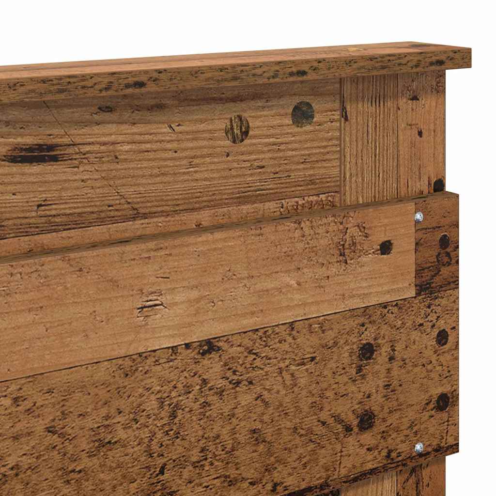 vidaXL Κεφαλάρι με κεφαλάρι Παλιό Ξύλο 180 cm Επεξεργασμένο ξύλο