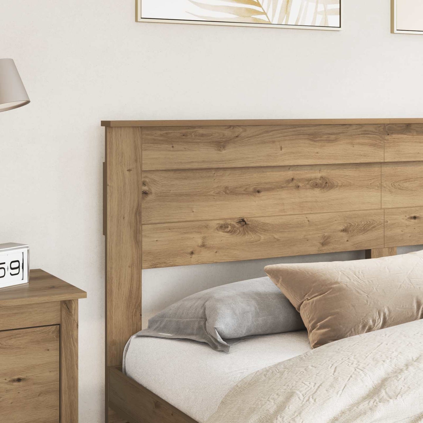 vidaXL Κεφαλάρι με κεφαλάρι Artisan Oak 180 cm Επεξεργασμένο ξύλο
