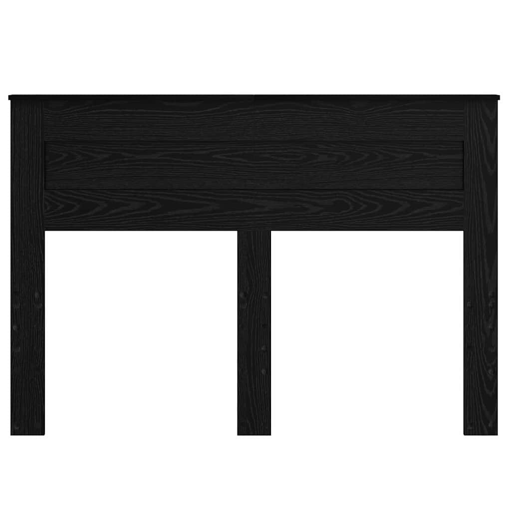 vidaXL Κεφαλάρι με κεφαλάρι Μαύρη Οξυά 160 cm Επεξεργασμένο ξύλο