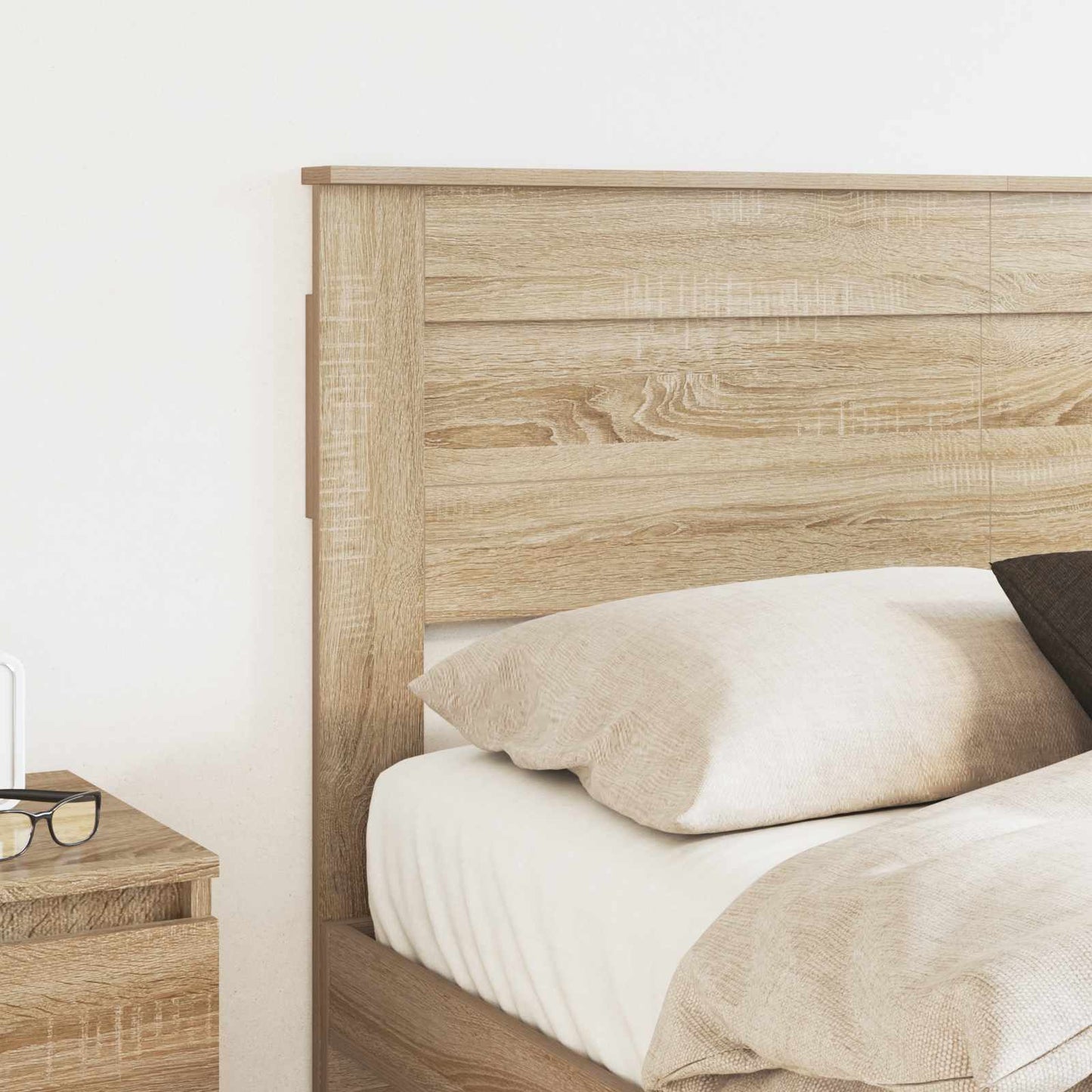 vidaXL Κεφαλάρι με κεφαλάρι Δρύς Sonoma 160 cm Επεξεργασμένο ξύλο