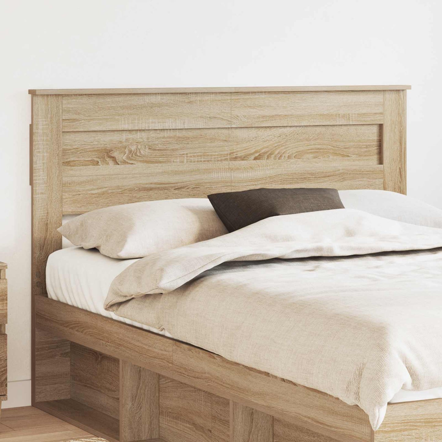 vidaXL Κεφαλάρι με κεφαλάρι Δρύς Sonoma 160 cm Επεξεργασμένο ξύλο