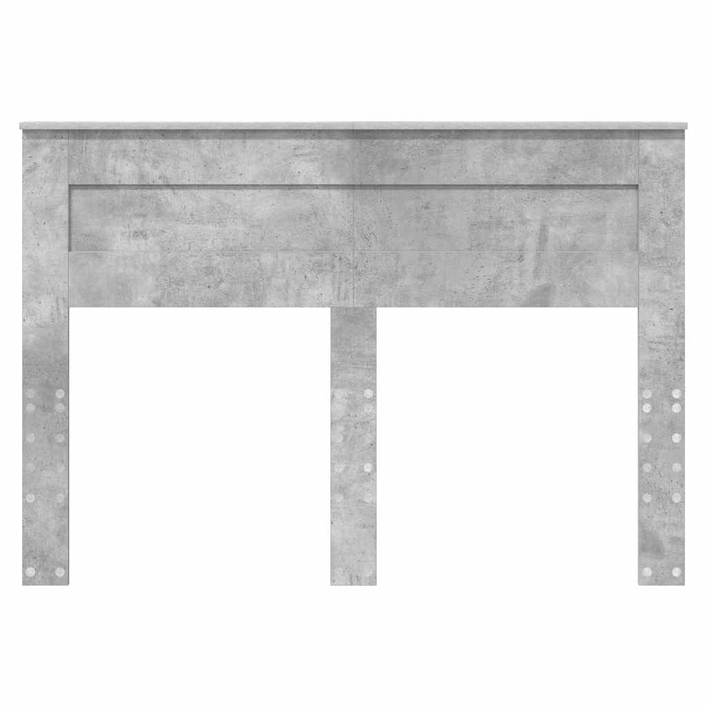vidaXL Κεφαλάρι με κεφαλάρι Σκυρόδεμα Γκρι 160 cm Επεξεργασμένο ξύλο