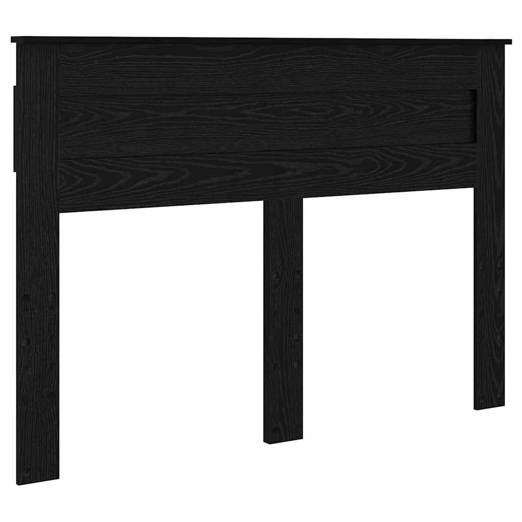 vidaXL Κεφαλάρι με κεφαλάρι Μαύρη Οξυά 150 cm Επεξεργασμένο ξύλο