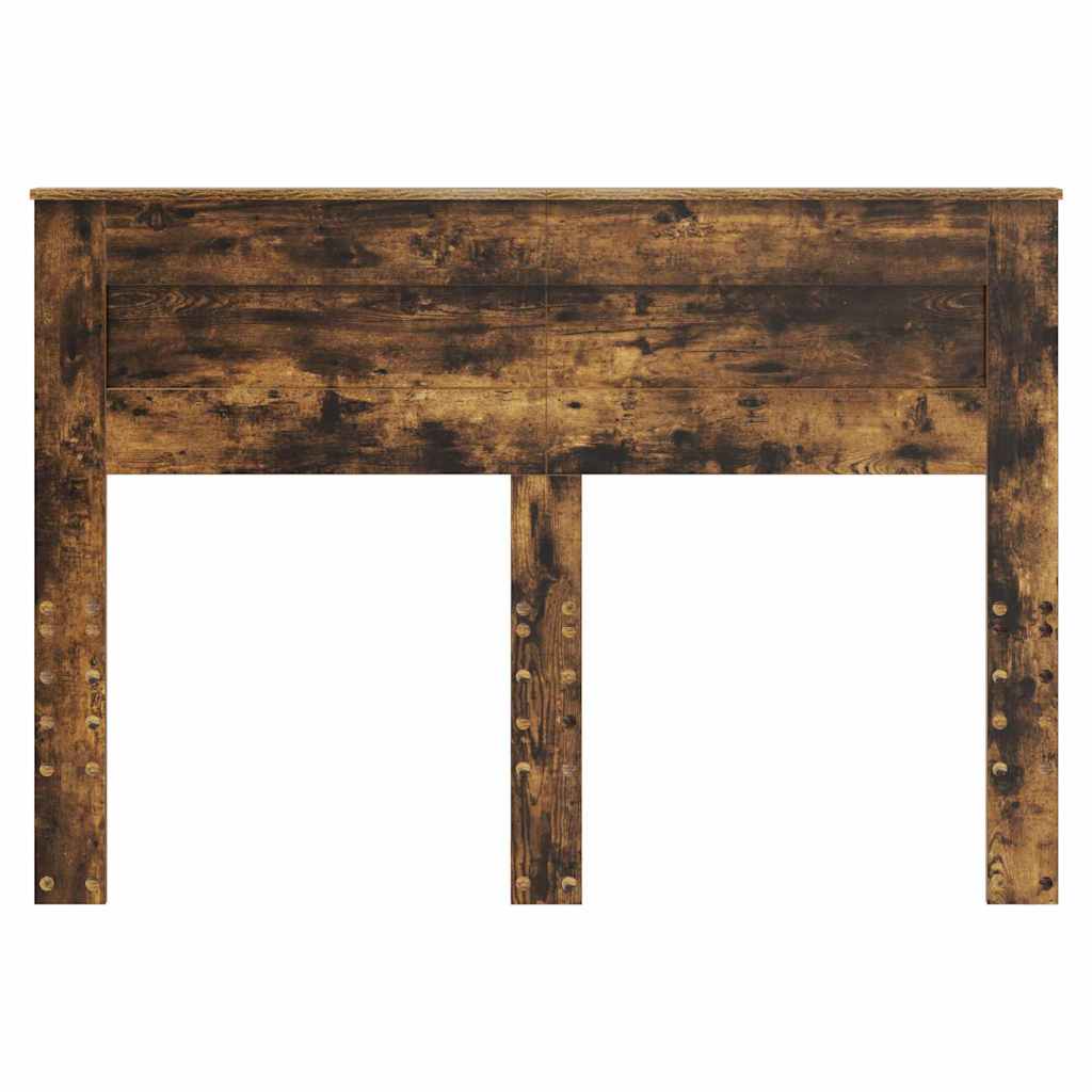 vidaXL Κεφαλάρι με κεφαλάρι Καπνιστό Δρύς 150 cm Επεξεργασμένο ξύλο