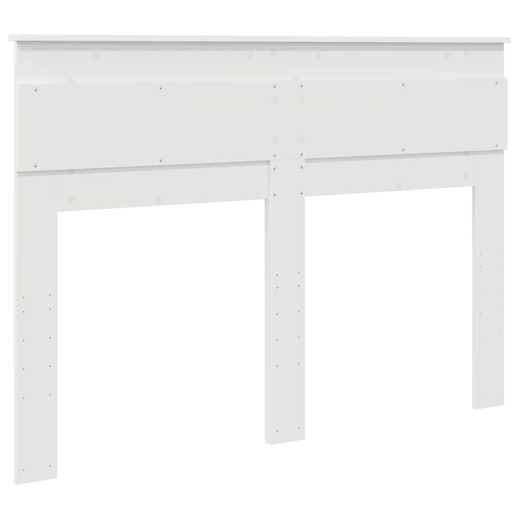 vidaXL Κεφαλάρι με κεφαλάρι Λευκό 140 cm Επεξεργασμένο ξύλο