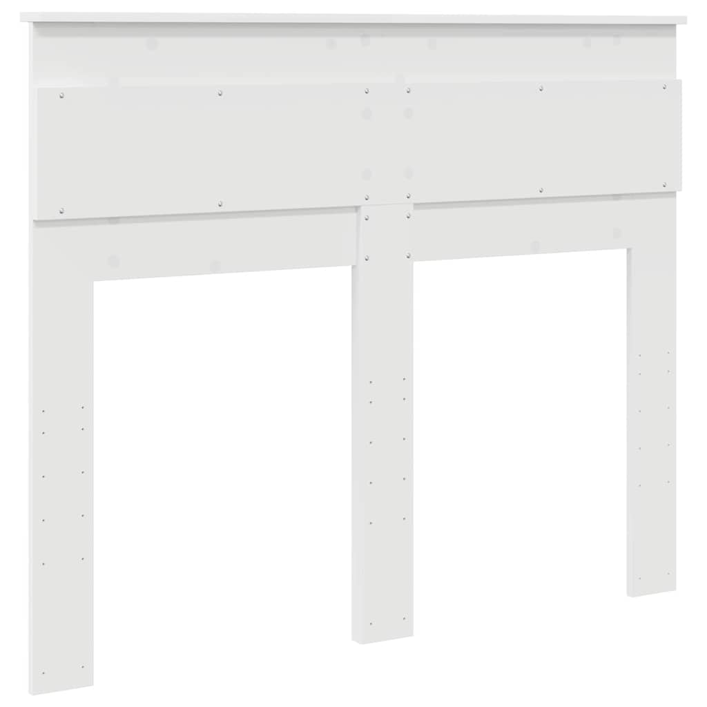 vidaXL Κεφαλάρι με κεφαλάρι Λευκό 135 cm Επεξεργασμένο ξύλο