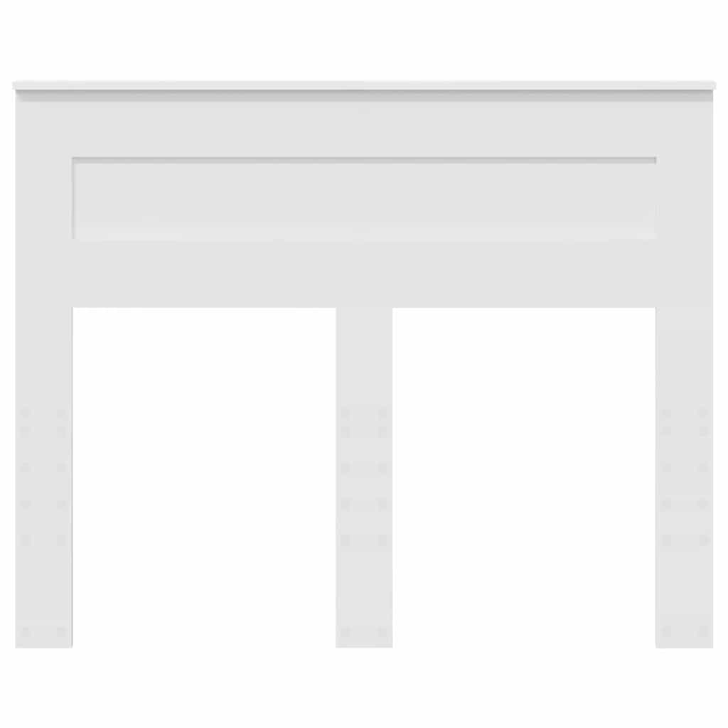 vidaXL Κεφαλάρι με κεφαλάρι Λευκό 135 cm Επεξεργασμένο ξύλο