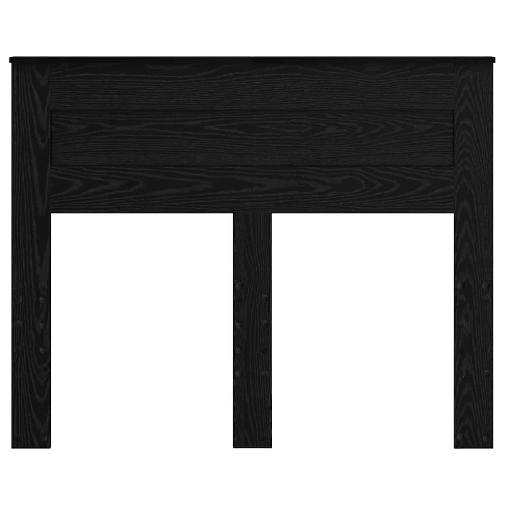 vidaXL Κεφαλάρι με κεφαλάρι Μαύρη Οξυά 120 cm Επεξεργασμένο ξύλο