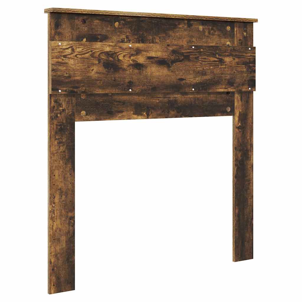 vidaXL Κεφαλάρι με κεφαλάρι Καπνιστό Δρύς 90 cm Επεξεργασμένο ξύλο