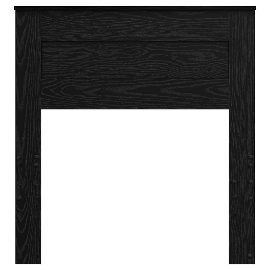 vidaXL Κεφαλάρι με κεφαλάρι Μαύρη Οξυά 80 cm Επεξεργασμένο ξύλο