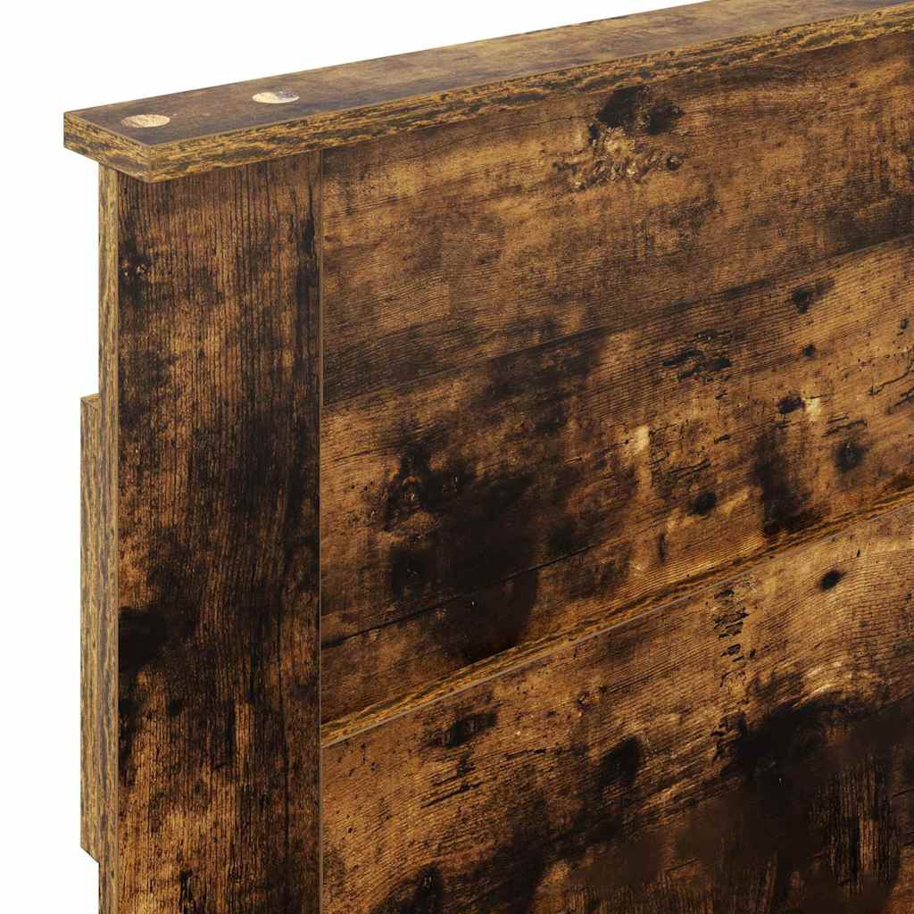 vidaXL Κεφαλάρι με κεφαλάρι Καπνιστό Δρύς 80 cm Επεξεργασμένο ξύλο