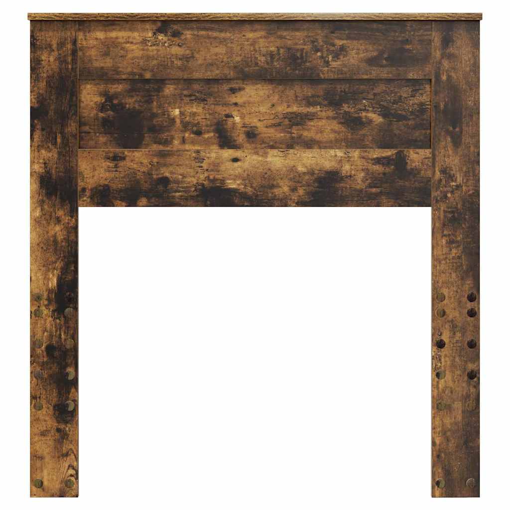 vidaXL Κεφαλάρι με κεφαλάρι Καπνιστό Δρύς 80 cm Επεξεργασμένο ξύλο